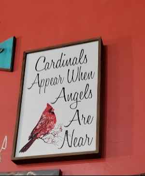 Cardinal wall hanging  
