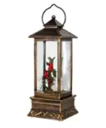 Cardinal Water Glitter Lantern Lantern