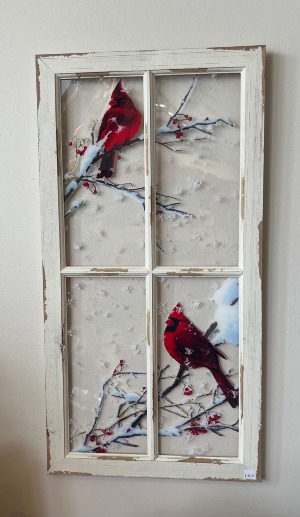 Cardinal Window Decoration 