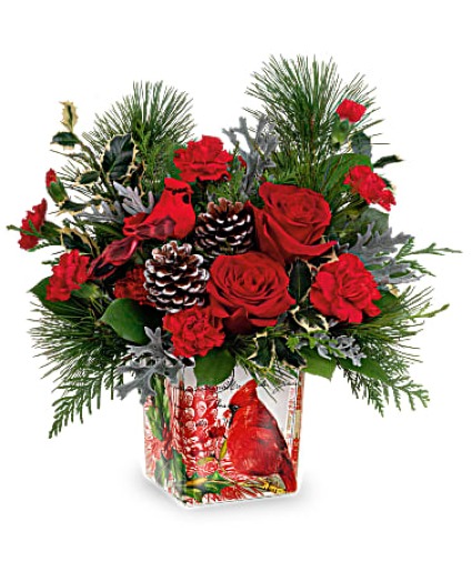 Cardinal Winter Bouquet - LIMITED EDITION Floral Design