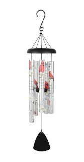 "Cardinals Appear" 38" Wind Chime 