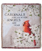 Cardinals Appear 50"x 60" Tapestry Throw