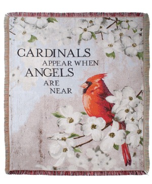 Cardinals Appear 50"x 60" Tapestry Throw