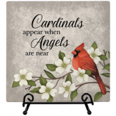 "Cardinals Appear" Easel Plaque Sympathy Gift