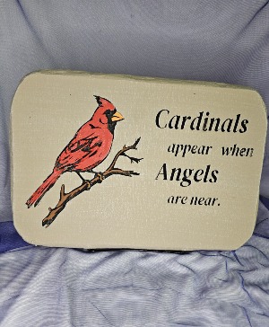 "Cardinals Appear" Medium Size Stone 