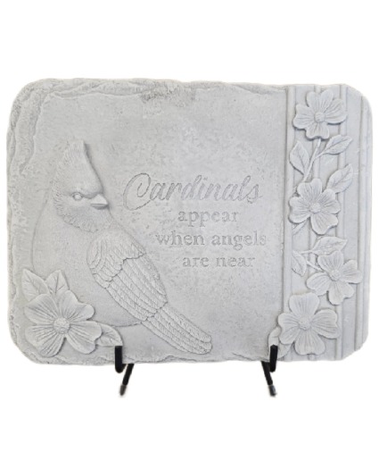 Cardinals Appear Memory Stone With Easel Memorial Stone