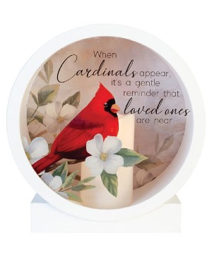 "Cardinals Appear" Shadow Box Lantern 