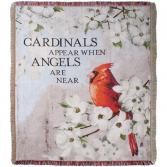 Cardinals Appear Tapestry Throw