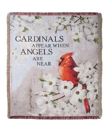 Cardinals Appear Throw 11670 Sympathy Keepsake in Du Bois, PA | BRADY STREET FLORIST