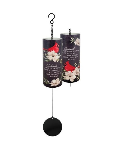 Cardinals Cylinder Sonnet Windchime