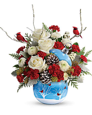 Cardinals in the Snow Ornament Christmas
