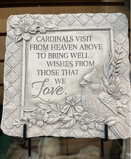 Cardinals Visit from Heaven stone