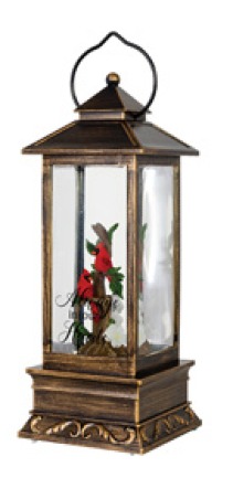 "Cardinals" Water Glitter Lanterns 