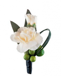 Carnation And Berries Boutonniere 