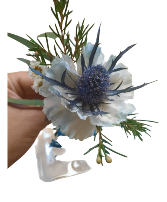 Carnation and thistle  Pin-on