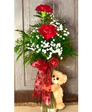 Carnation Bear Bud vase 