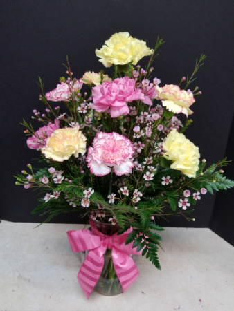 Carnation Crush Vase bouquet