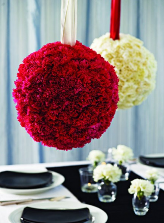 Sukkot Flower Ball (choose color & quantity) See description for size & color details!!!