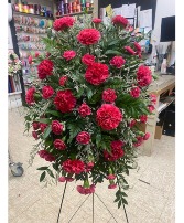 Carnation Standing Spry Sympathy Standing Spray