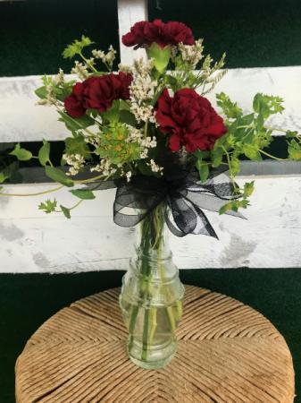 Carnations in a bud vase Bouquet 