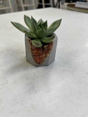 Carnelian Geode Vessel Planter