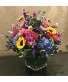 Carnival of Colors Square Vase Arrangement