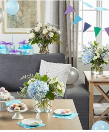 Carolina Blue CCB Party Set in Fort Worth, TX | DARLA'S FLORIST