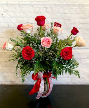 Caroline's Heart Dozen roses