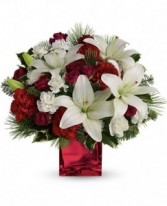 Caroling in the Snow Fresh Arrangement