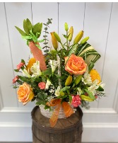 Carrot Patch Flower Basket 