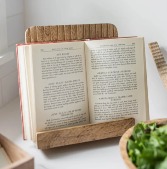 Carved Cook Book Holder 