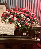 Cascade of Love  casket spray 