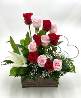 Cascade of Roses Fresh Cut Arrangement in Lubbock, Texas | TOWN SOUTH FLORAL
