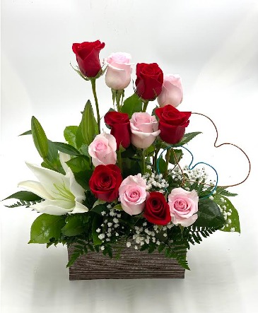 Cascade of Roses Fresh Cut Arrangement in Lubbock, TX | TOWN SOUTH FLORAL