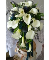 Cascading Callas Wedding Bouquet