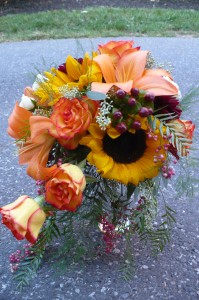 Cascading Centerpiece Fresh Cut Autumn