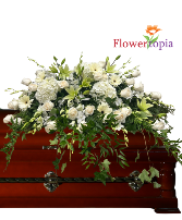 Cascading Flow Tribute Casket Spray