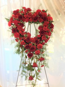 Large Standing Heart Wreath - Centerville Florists