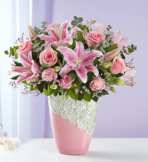 Cascading Rose Medley™ in Valley City, OH | HILL HAVEN FLORIST & GREENHOUSE Cascading Rose Medley™ in Valley City, OH | HILL HAVEN FLORIST & GREENHOUSE