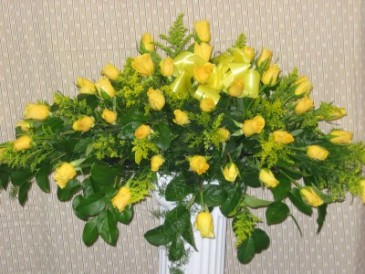 Peaceful Sleep Casket Arrangement