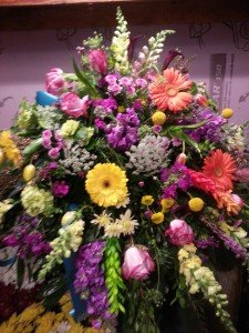 casket spray funeral piece
