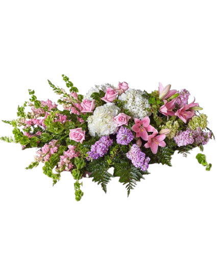 Casket Spray - Pink & White