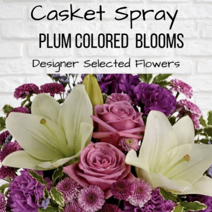 Casket Spray-Plum