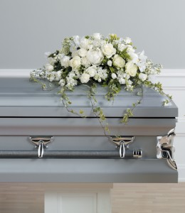 CASKET SPRAY WHITE