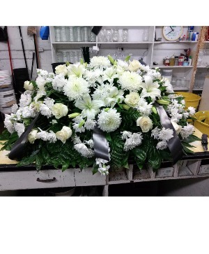 cassket spray arrangement Flower Arrangement