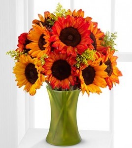 Catch Some Color Fall Sunflower Bouquet 