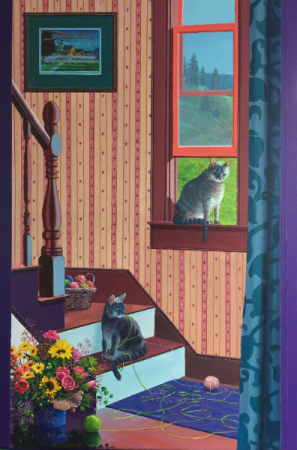 Cats at work Port Rexton Ed Roche Prints