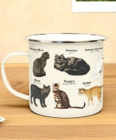 Cats Enamel Mug 