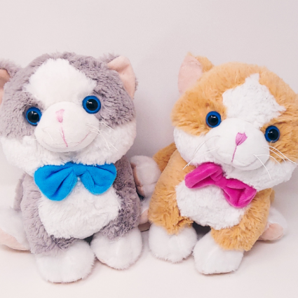 stuffed toy cat that meows
