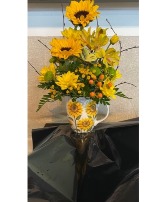Sunflower Mug 1 Fresh Flowers